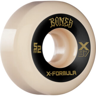 Bones Wheels X-Formula 97a V5 Sidecut Skateboard Wheels 52mm x 97a 4pk