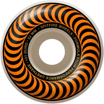 Spitfire Formula Four Classic Shape 101 Duro Wheel 53mm 101a Orange (Set of 4)