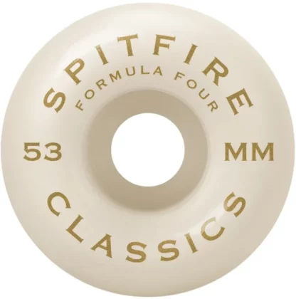 Spitfire Formula Four Classic Shape 101 Duro Wheel 53mm 101a Orange (Set of 4)