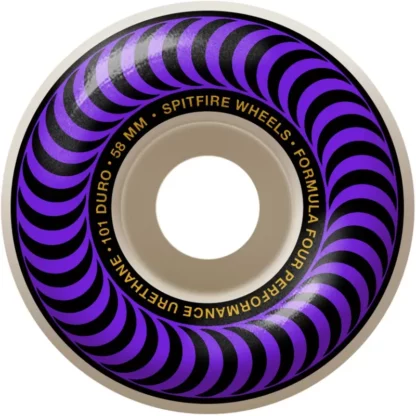 Spitfire Formula Four Classic Shape 101 Duro Wheel 58mm Purple(Set of 4)